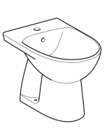 Geberit Selnova álló bidé 54x36 cm, fehér 500.154.01.5