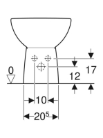 Geberit Selnova álló bidé 54x36 cm, fehér 500.154.01.5