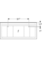 Geberit Xeno² tükör közvetlen vagy közvetett világítással 160x71 cm, szálcsiszolt 500.204.00.1
