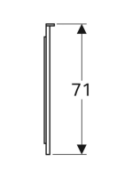 Geberit Xeno² tükör közvetlen vagy közvetett világítással 160x71 cm, szálcsiszolt 500.204.00.1