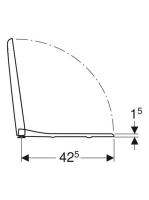 Geberit Smyle Square WC-ülőke, lecsapódásgátlóval 500236011 (500.236.01.1)
