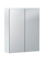 Geberit Option Basic tükrös szekrény 56x67 cm, LED világítással, két ajtóval 500.258.00.1