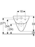 Geberit Selnova mélyöblítésű fali WC 35,8x53 cm, fehér 500.260.01.7