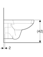 Geberit Selnova Square mélyöblítésű fali WC 35x53 cm, fehér 500.270.01.5