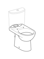 Geberit Selnova álló monoblokk WC csésze 36x68,5 cm mélyöblítésű, hátsó kifolyású 500.287.01.7