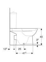 Geberit Selnova álló monoblokk WC csésze 36x68,5 cm mélyöblítésű, hátsó kifolyású 500.287.01.7