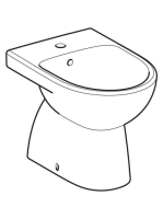 Geberit Selnova álló bidé 35,8x52 cm rejtett rögzítéssel, túlfolyóval 500.288.01.7