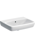 Geberit Selnova Square mosdó 55 cm, csaplyuk nélkül, túlfolyóval 500.291.01.7