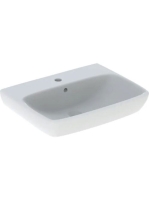 Geberit Selnova Square mosdó csaplyukkal és túlfolyóval 60 cm, fehér 500.300.01.7