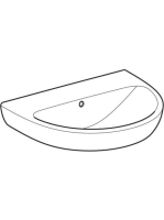 Geberit Selnova mosdó 60x48 cm, csaplyuk nélkül, túlfolyóval 500.305.01.5