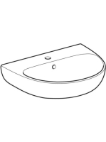 Geberit Selnova kézmosó 55x44 cm, csaplyukkal és túlfolyóval 500.315.01.7