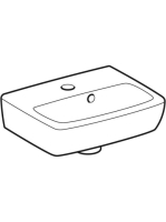 Geberit Selnova Square kézmosó 36x28 cm, aszimmetrikus túlfolyóval 500.316.01.7