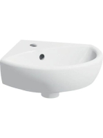 Geberit Selnova sarok kézmosó 41,5x41 cm, csaplyukkal és túlfolyóval 500.326.01.5