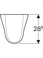Geberit Selnova szifontakaró, fehér 500.329.01.7