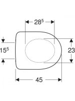Geberit Selnova Compact felső rögzítésű WC-ülőke, fehér 500337011 (500.337.01.1)