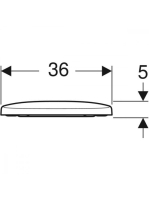Geberit Selnova Compact felső rögzítésű WC-ülőke, fehér 500337011 (500.337.01.1)