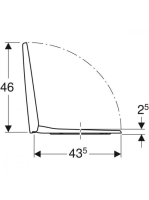 Geberit Selnova Compact felső rögzítésű WC-ülőke, fehér 500337011 (500.337.01.1)