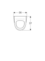 Geberit Selnova vizelde, hátsó bekötésű, hátsó kifolyású vizelde 500344011 (500.344.01.1)