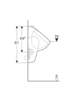 Geberit Selnova vizelde, hátsó bekötésű, hátsó kifolyású vizelde 500344011 (500.344.01.1)