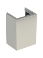 Geberit Smyle Square alsó szekrény kézmosóhoz ajtóval 44,2x35,6 cm, magasfényű homokszürke 500.350.JL.1