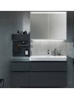 Geberit Smyle Square alsó szekrény mosdóhoz két fiókkal 88,4x47 cm, matt lakkozott láva 500.354.JK.1