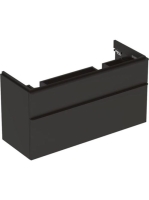 Geberit Smyle Square alsó szekrény dupla mosdóhoz fiókkal 118,4x47 cm, matt lakkozott láva 500.356.JK.1