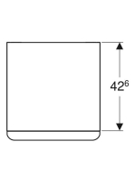 Geberit Smyle Square kiegészítő szekrény 45x60 cm, hikoidió 500.357.JR.1