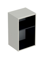 Geberit Smyle Square kiegészítő nyitott szekrény, magasfényű homokszürke 36x60 cm 500.358.JL.1