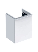 Geberit Smyle Square alsó szekrény kézmosóhoz ajtóval 49,2x40,6 cm, magasfényű fehér 500.364.00.1