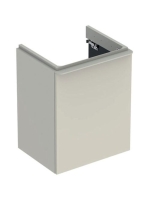 Geberit Smyle Square alsó szekrény kézmosóhoz ajtóval 49,2x40,6 cm, magasfényű homokszürke 500.364.JL.1