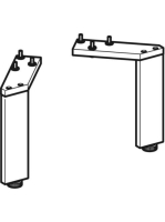 Geberit Smyle Square lábszett, fényes króm 500.367.00.1