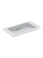 Geberit One rövidített kivitelű mosdó 75x40 cm csaplyuk nélkül, fehér/fényes fehér 500.391.01.3