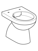 Geberit Selnova mélyöblítésű álló WC csésze 35,5x54 cm, Rimfree 500.399.01.7