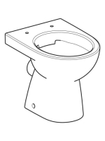 Geberit Selnova mélyöblítésű álló WC csésze 35,5x49 cm hátsó kifolyású, Rimfree 500.480.01.7