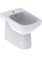 Geberit Selnova Square falhoz illeszkedő álló bidé 35x53 cm, túlfolyóval 500.483.01.7