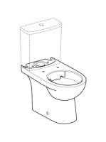 Geberit Selnova álló monoblokk WC 35,5x66 cm mélyöblítésű, univerzális kifolyású, Rimfree 500.488.01.7