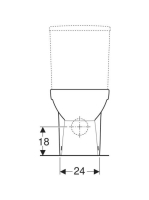 Geberit Selnova álló monoblokk WC 35,5x66 cm mélyöblítésű, univerzális kifolyású, Rimfree 500.488.01.7