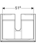 Geberit Xeno² alsó szekrény mosdóhoz 58x46,2 cm, egy fiókkal, matt greige 500.505.00.1