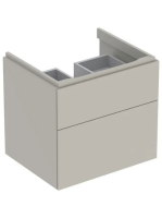 Geberit Xeno² alsó szekrény mosdóhoz 58x46,2 cm, két fiókkal, matt greige 500.506.00.1
