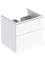Geberit Xeno² alsó szekrény mosdóhoz 58x46,2 cm, két fiókkal, magasfényű fehér 500.506.01.1