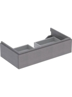 Geberit Xeno² alsó szekrény mosdóhoz 88x46,2 cm, egy fiókkal, faerezetes szürke 500.508.43.1