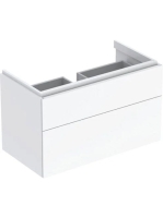 Geberit Xeno² alsó szekrény mosdóhoz 88x46,2 cm, két fiókkal, magasfényű fehér 500.509.01.1
