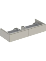 Geberit Xeno² alsó szekrény mosdóhoz 117,4x46,2 cm, két fiókkal, matt greige 500.517.00.1