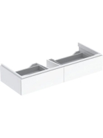 Geberit Xeno² alsó szekrény mosdóhoz 117,4x46,2 cm, két fiókkal, magasfényű fehér 500.517.01.1