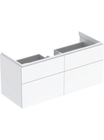Geberit Xeno² alsó szekrény mosdóhoz 117,4x46,2 cm, négy fiókkal, magasfényű fehér 500.518.01.1