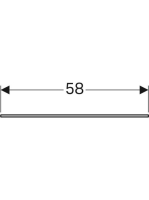 Geberit Xeno² üvegpolc 58x45 cm 500.524.00.1