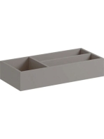 Geberit Xeno² fiókbetét 32,3x15 cm, T osztású, faerezetes szürke/strukturált lakkozott felület 500.525.00.1