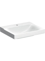 Geberit Xeno² mosdó 60x48 cm, csaplyukkal, túlfolyó nélkül, KeraTect bevonattal, fehér 500.530.01.1