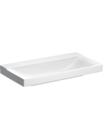 Geberit Xeno² mosdó 90x48 cm, csaplyuk és túlfolyó nélkül, KeraTect bevonattal, fehér 500.532.01.1