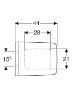 Geberit Xeno2 Soft-Close WC-ülőke 500537011 (500.537.01.1)